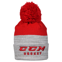 TRUE TO HOCKEY KNIT POM RED