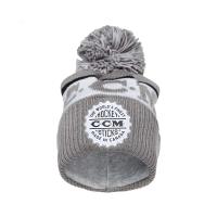 C4816 CCM HERITAGE CUFFED POM KNIT Athletic Grey